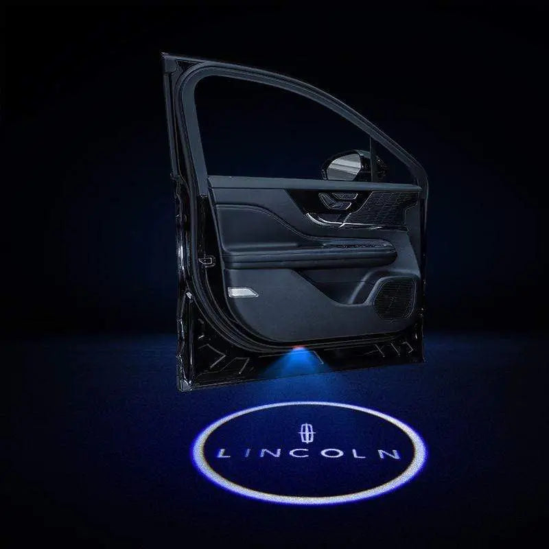 2pcs LED Car Door Courtesy Projector Laser Ghost Shadow Light For LINCOLN Logo - larahd