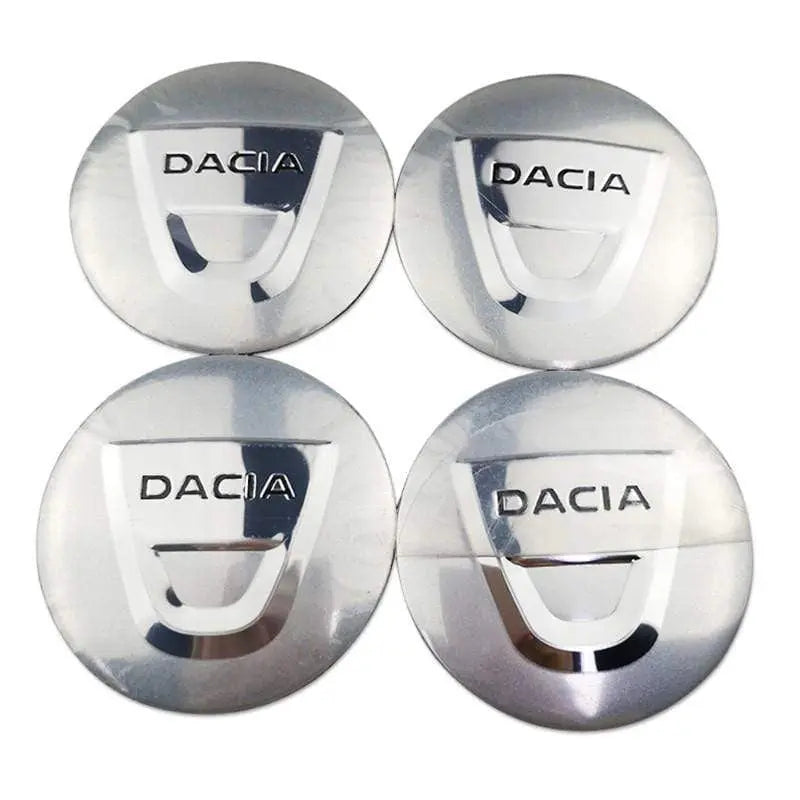 4PCS 56mm Dacia Car Wheel Center Hub Cap Sticker Auto Tire Emblem Badge Decal - larahd