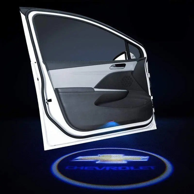2pcs Door Logo Light LED Laser Projector Courtesy Welcome Ghost For Chevrole - larahd