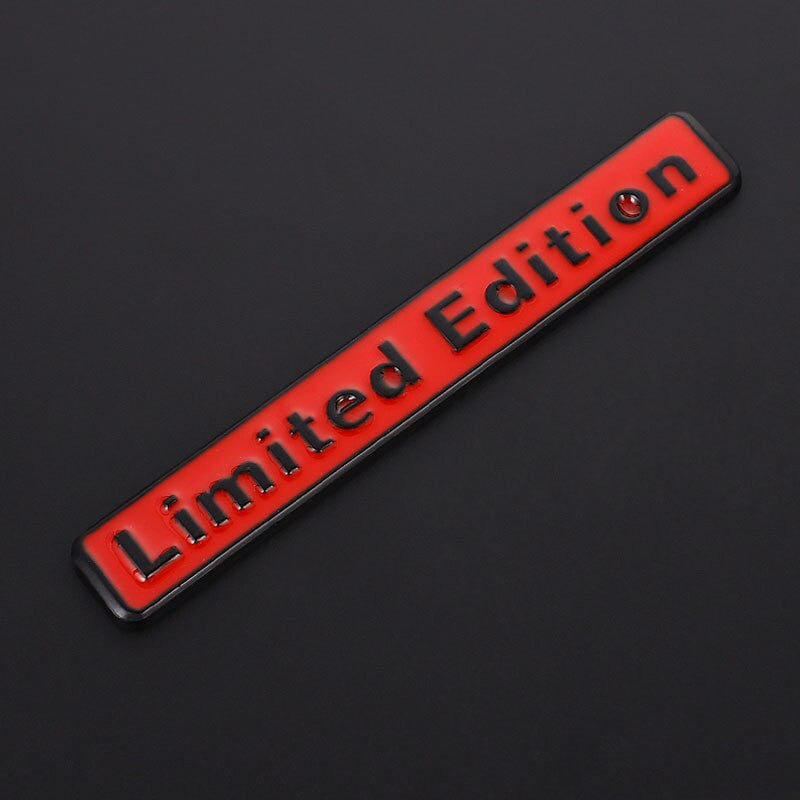 2Pcs 3D Metal LIMITED EDITION Emblem Badge Stickers Decal for BMW Audi Honda Opel Toyota - larahd