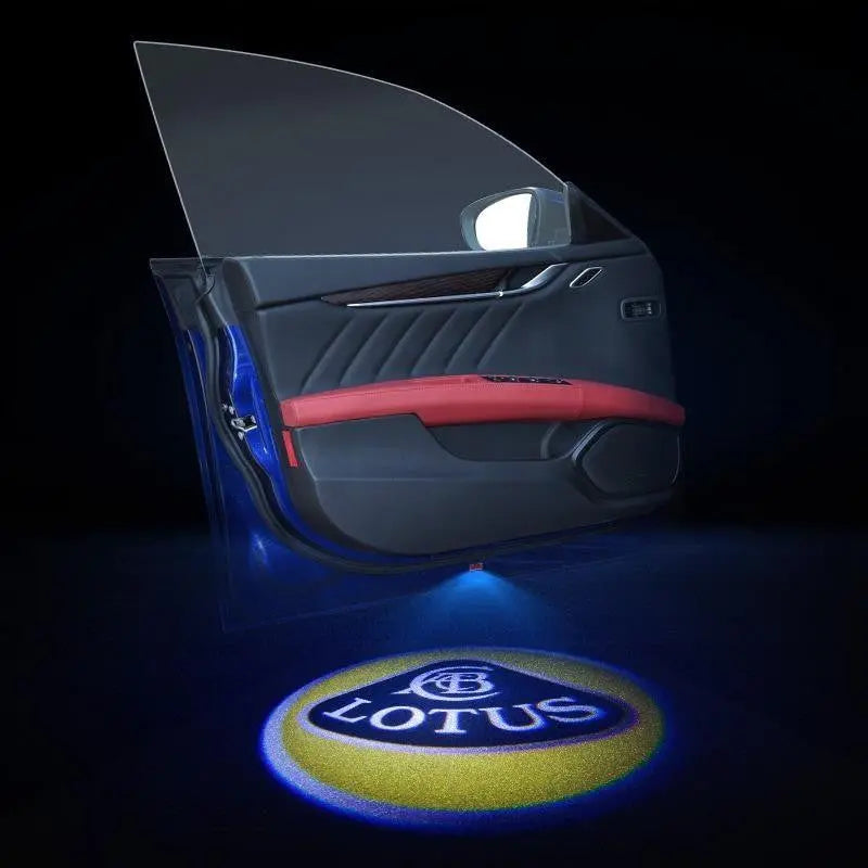 2pcs LED Car Door Courtesy Projector Laser Ghost Shadow Light For LOTUS Logo - larahd