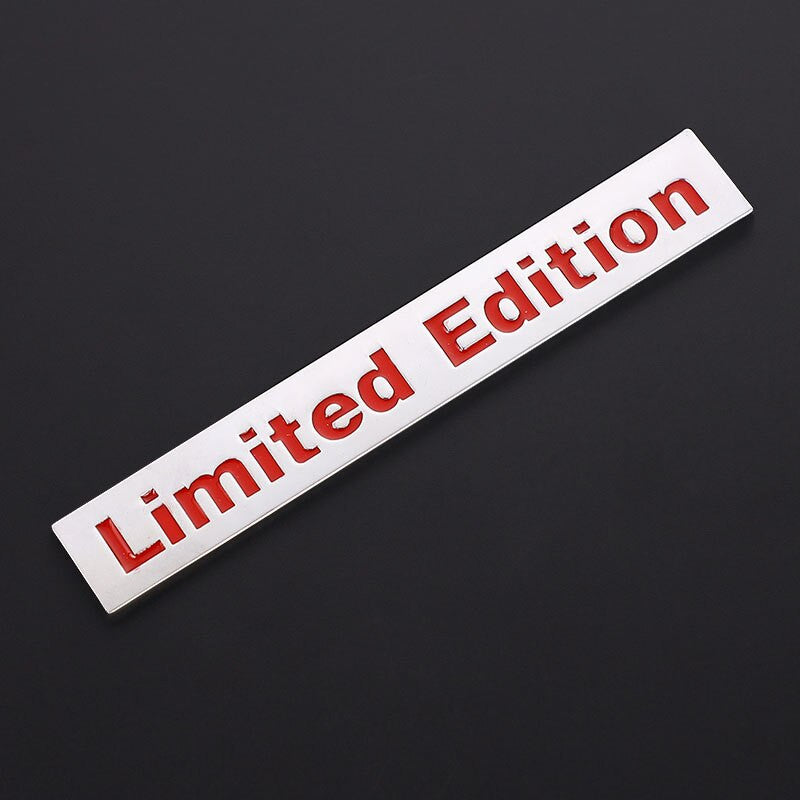 2Pcs 3D Metal LIMITED EDITION Emblem Badge Stickers Decal for BMW Audi Honda Opel Toyota - larahd
