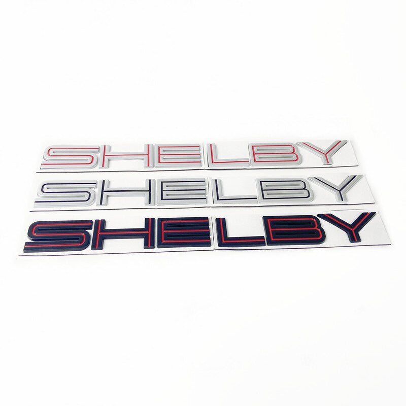 1pcs SHELBY Rear Emblem Badge Sticker for COBRA Mustang GT350 GT500 - larahd