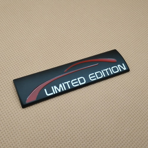 2Pcs 3D Metal Limited Edition Trunk Fender Emblem Badge Decal Sticker Sport - larahd