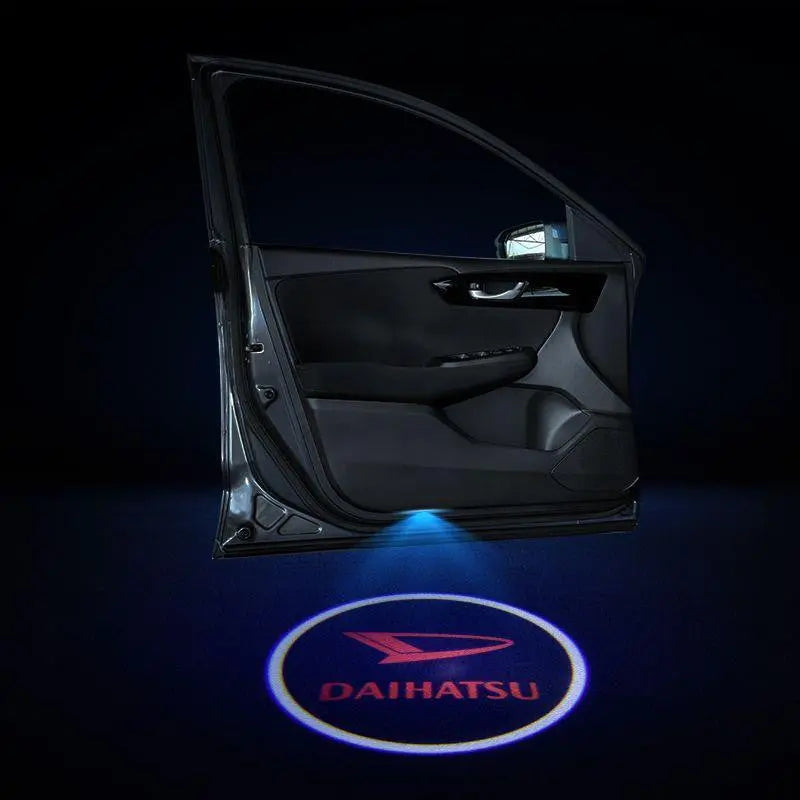 2pcs LED Car Door Courtesy Projector Laser Ghost Shadow Light For Daihatsu Logo - larahd