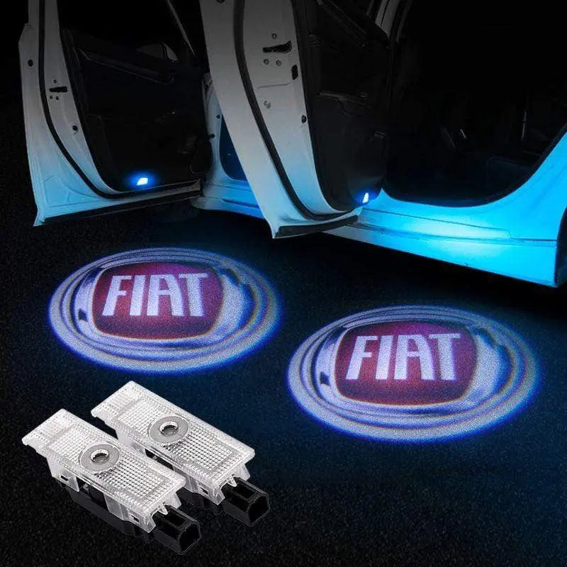 2X LED Car Door Welcome Light HD Logo Courtesy Projector Ghost Laser Fiat - larahd