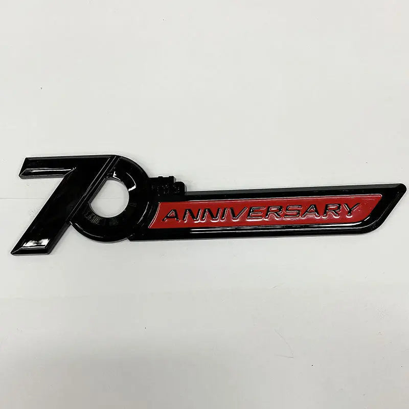 1 pic Side Emblem 70th Anniversary 3D Emblem Trunk Badge Sticker For Toyota Land Cruiser - larahd