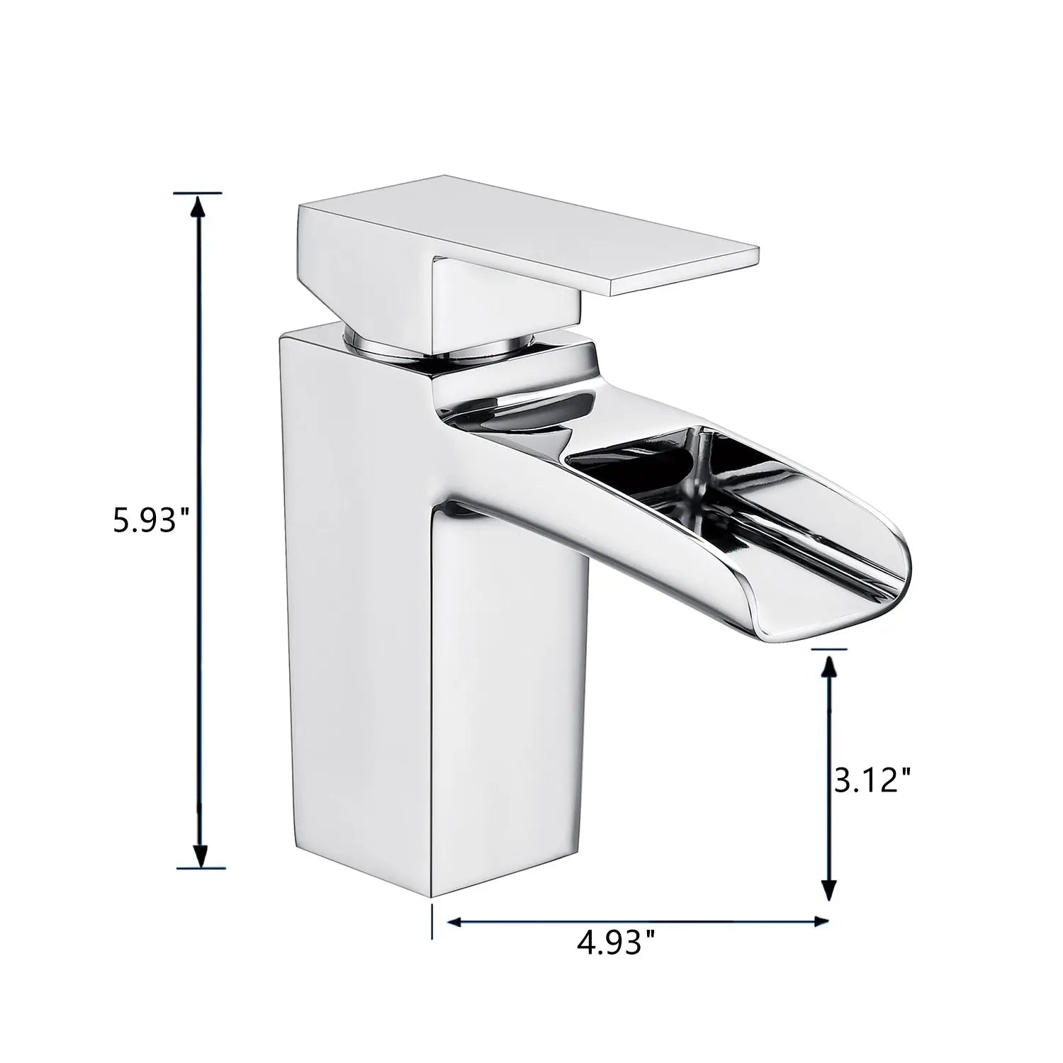 Single-Handle Single-Hole Bathroom Faucet - larahd