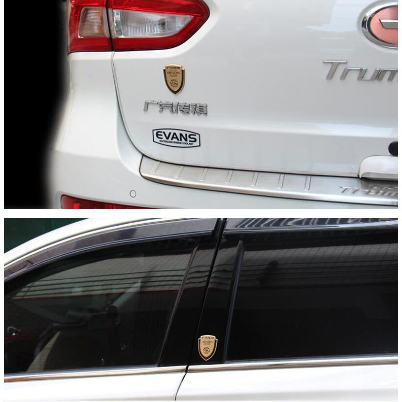 1PCS Car Body Sticker Emblem Metal Auto Rear Trunk Shield Badge 3D Appearance Personalized Decorative - larahd