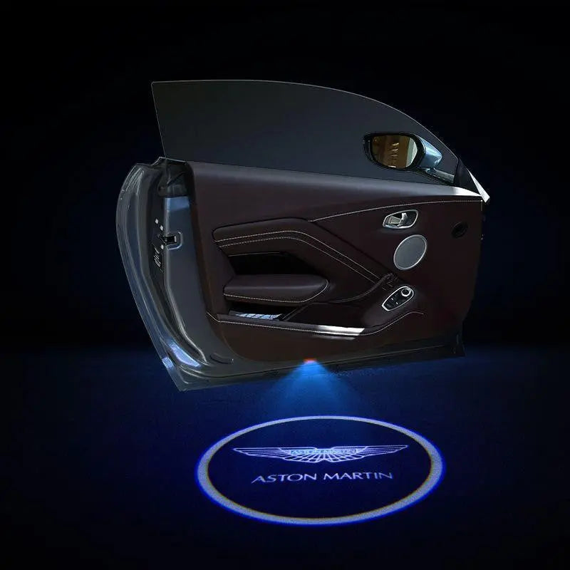 2pcs LED Car Door Courtesy Projector Laser Ghost Shadow Light For Aston Martin Logo - larahd