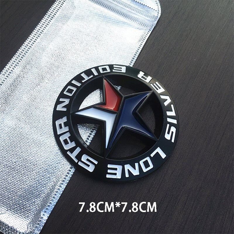 TEXAS EDITION Car Trunk Tailgate Emblem Badge Decal Sticker Metal - larahd