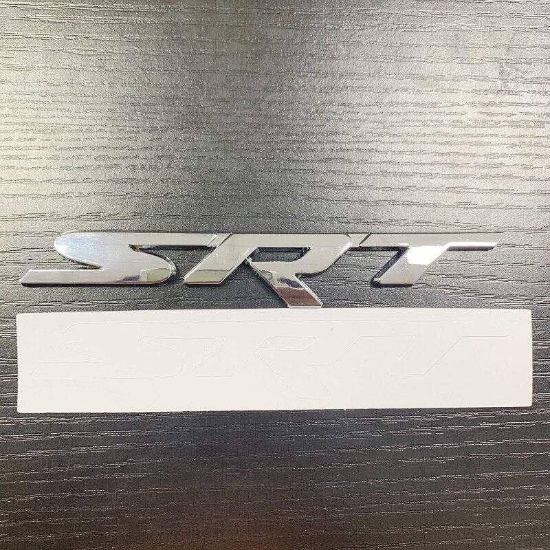 1X Metal Auto Car Styling SRT Front Grill Grille Badge Emblem Sticker Fit For Dodge Charger Challenger - larahd