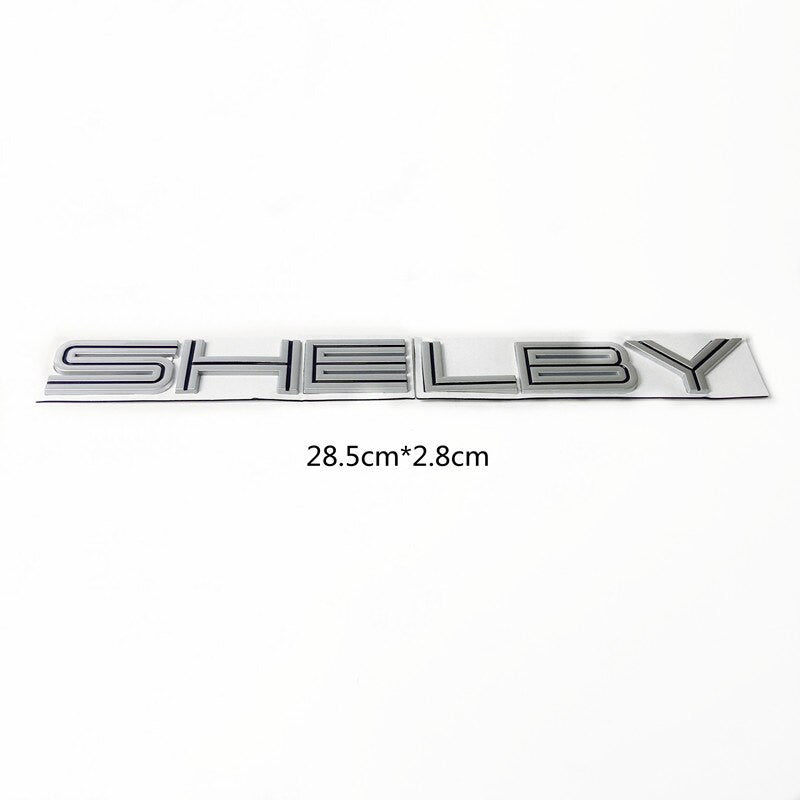 1pcs SHELBY Rear Emblem Badge Sticker for COBRA Mustang GT350 GT500 - larahd